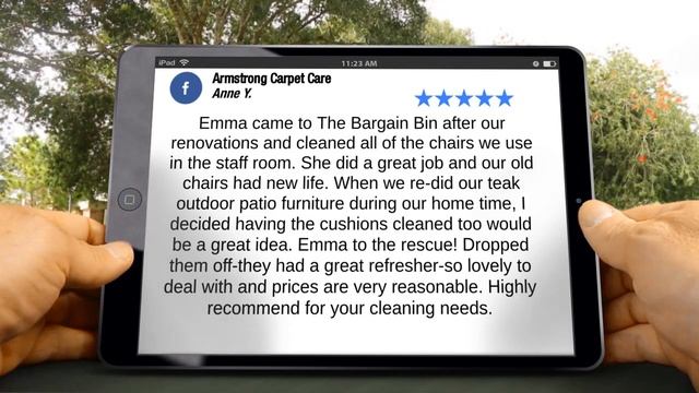 Armstrong Carpet Care Armstrong Excellent 5 Star Review By Anne Y