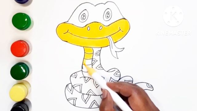 Draw Snake | S for Snake | Draw and Learn | Animated Snake sketch | Kids Learning | ???️ смотреть онлайн