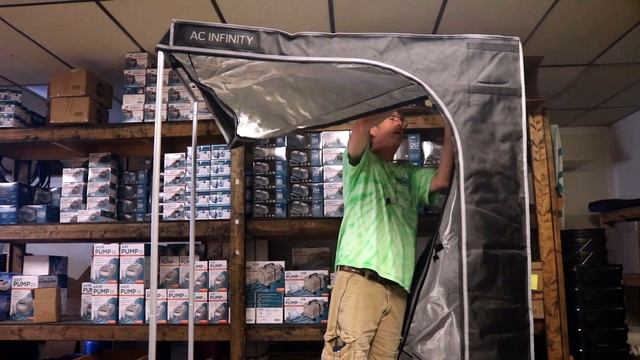 How to assemble an AC Infinity Cloudlab Grow tent w/review. смотреть онлайн
