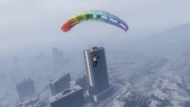 Прыгаю из вертолета с парашютом в GTA 5!!! 3/Клипы GTA 5