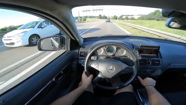 Mercedes Benz C200 CDI W204 136PS (2007) | POV Test Drive Onboard