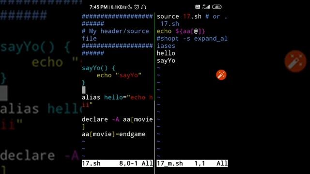 Bash Script making tutorial Part-17 / source command (In hindi) смотреть онлайн