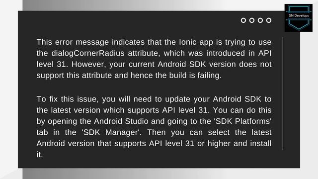 Android api level 31 error fixed || #howto #trending смотреть онлайн