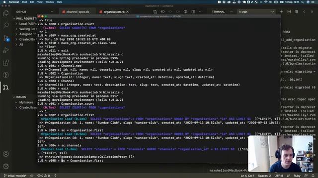 Ruby on Rails Coding: Creating our initial models, associations and a front-end. смотреть онлайн