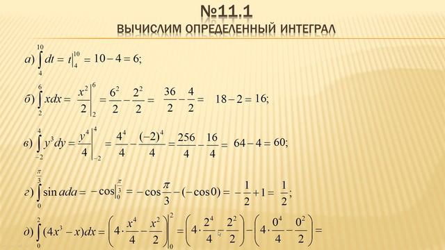 Определенный интеграл. Формула Ньютона-Лейбница (11 класс. Алгебра) смотреть онлайн