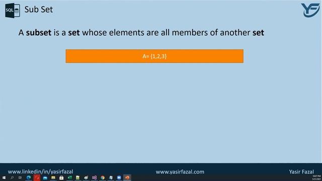 What is a Subset ? | Concept of Sub set | Learn MS SQL Server Full Course Part 31 смотреть онлайн