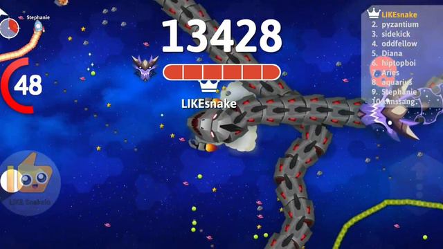 EPIC Snake.io GAMEPLAY Snakes In Space The Boss Endless Void Versus The Boss Robo-Zilla