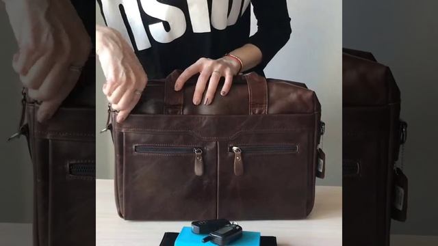 Мужская кожаная сумка Bexhill коричневого цвета Bx9005C смотреть онлайн