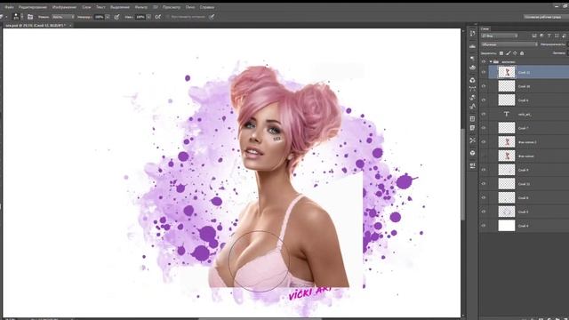 Арт-портрет в стиле "Dream art" смотреть онлайн