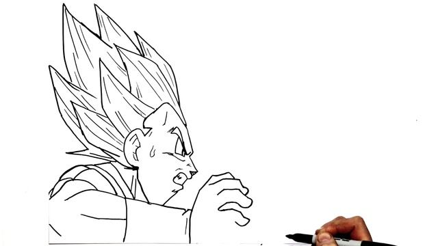 How to Draw Vegeta vs Goku | Step by step | Dragonball смотреть онлайн