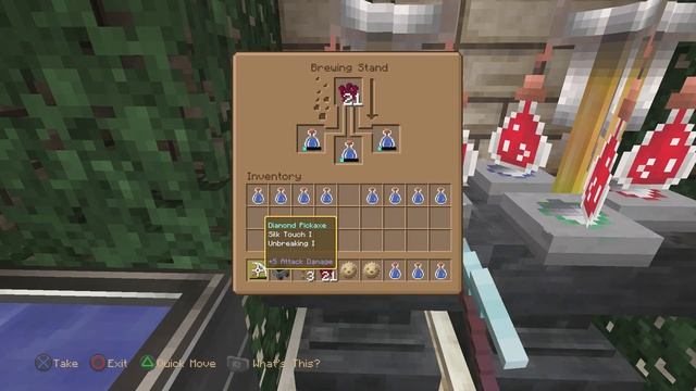 Minecraft PS4 - How to Make a Water Breathing Potion 8 Minute Version [0161] смотреть онлайн
