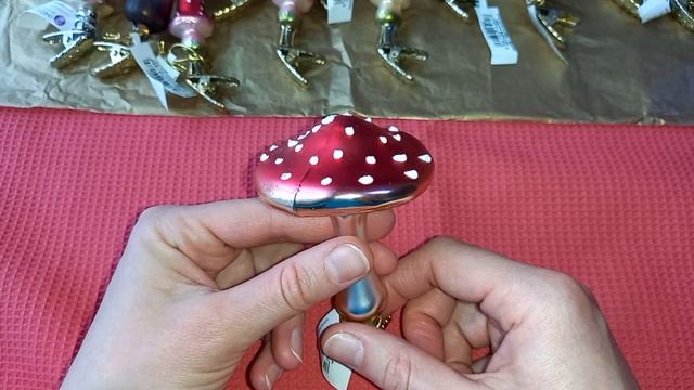 Грибное лукошко от Inge Glas. Немецкие стеклянные елочные игрушки Инге Глас. смотреть онлайн