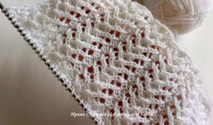 Очень красивый и простой в выполнении ажурный узор спицами "Звезда в ажуре"