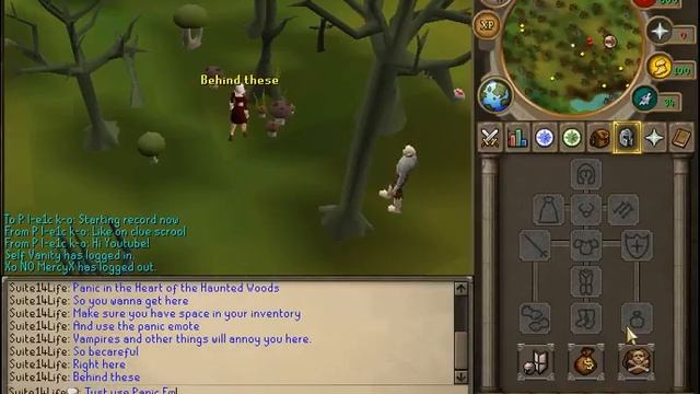 Panic in the Heart of the Haunted Woods Clue Scroll Location. смотреть онлайн