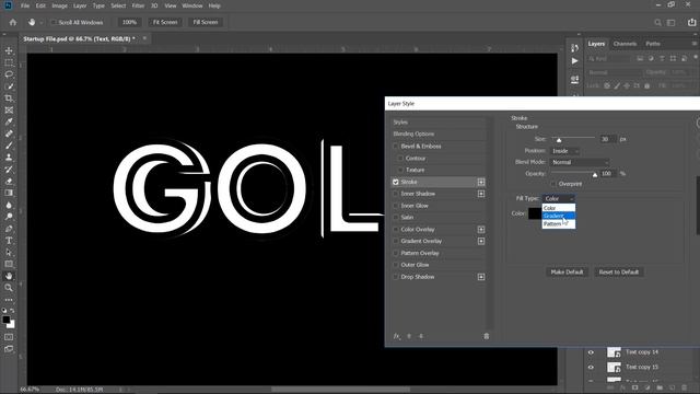 Silver and Gold 3D Text Effect (With a Single Click!) - Photoshop Tutorial смотреть онлайн
