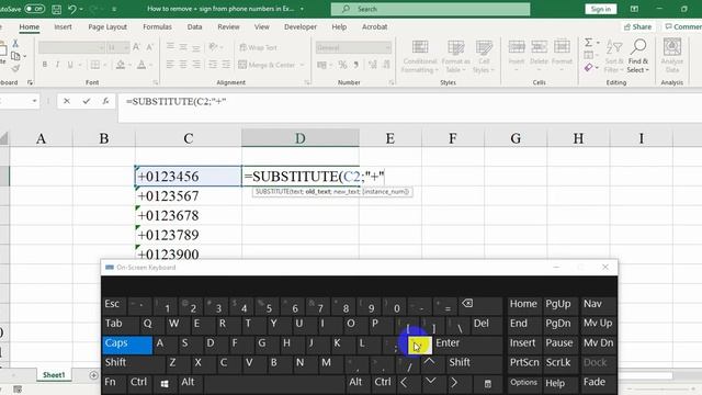 How to remove + sign from phone numbers in Excel смотреть онлайн