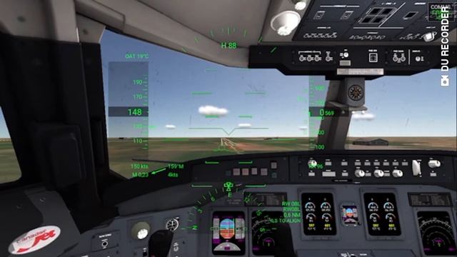 Посадка в аэропорту Лейпциг EDDP на самолете Bombardier CRJ900 в Real Flight Simulator RFS смотреть онлайн