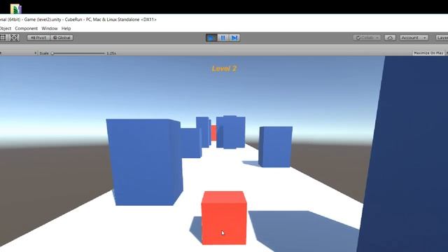 Cube Run - Game made with C# - Unity Engine смотреть онлайн
