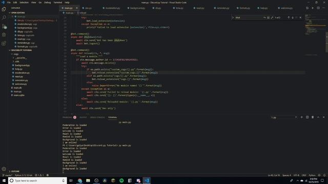 Making a discord bot using Discord.py | Part 10: Misc Video смотреть онлайн