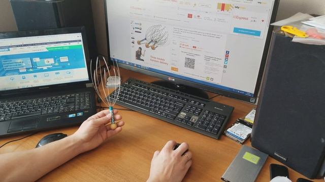 Товар с али экспресс за 24 рубля. Массажер для головы. Очень выгодно.