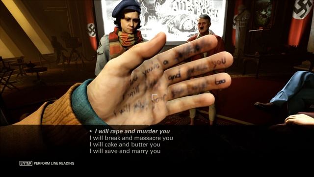 Wolfenstein: TNC | Purposely Choosing the "Nice" Script Lines смотреть онлайн