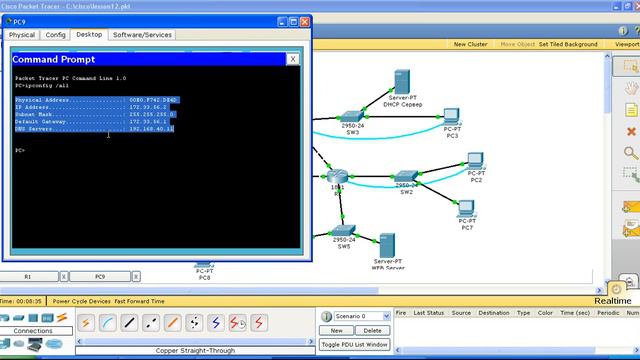 Настройка DHCP-сервера на маршрутизаторе Cisco. Шаг 12 смотреть онлайн