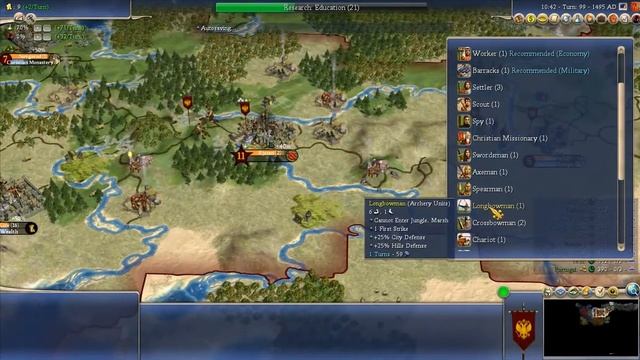 Let's Play Rhye's and Fall of Civilization: Russia (Emperor difficulty); part 2 смотреть онлайн