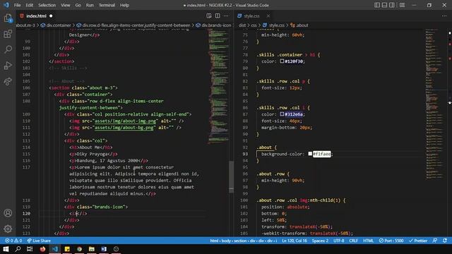 Membuat Website PORTFOLIO Responsive dengan BOOTSTRAP 5 + AOS | LOADER | ANIMATE STYLE ... смотреть онлайн