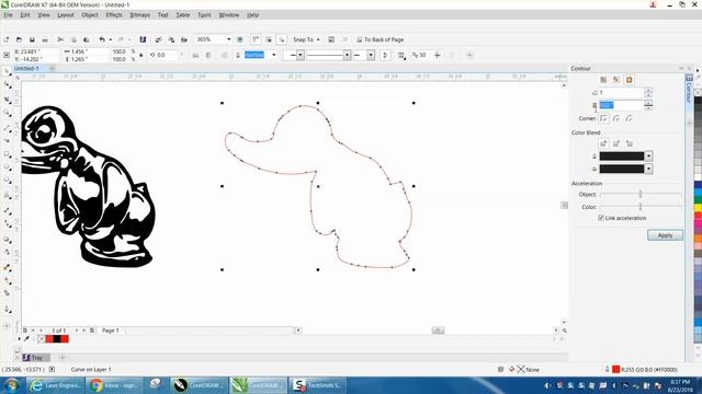 Corel Draw Tips & Tricks Contour around an Object смотреть онлайн