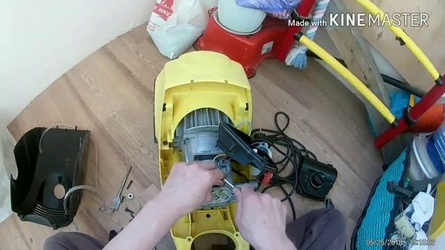 Почему Керхер к5.20  Работал рывками и залипал эл. двиг