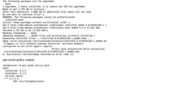 DevOps & SysAdmins: Debian squeeze - Unable to upgrade bash смотреть онлайн