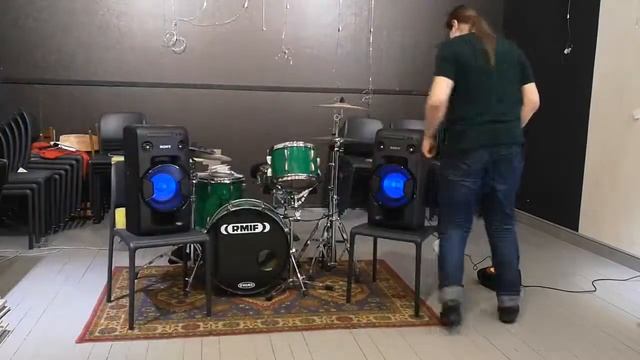 Rmif drums 238 Подключаю две колонки MHC-V11 через PARTY CHAIN. Часть 2 смотреть онлайн