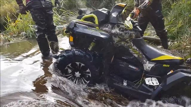 Спасаем новый CFMOTO X8 Can Am Outlander XMR штурмует бобровую плотину смотреть онлайн