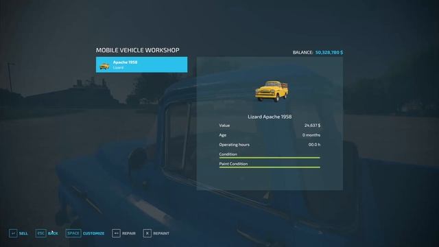 FS22 New mod - Lizard Apache Fleetside 1958 by: Farm Centro Sul смотреть онлайн