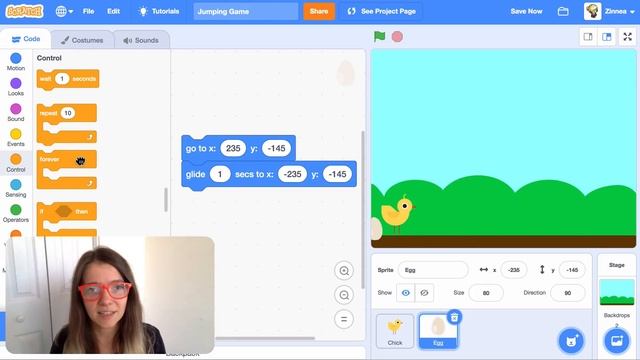 How to Make a Jumping Game in Scratch | Tutorial смотреть онлайн