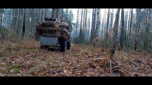 Трицикл 3х3. Поездка в лес за дровами.