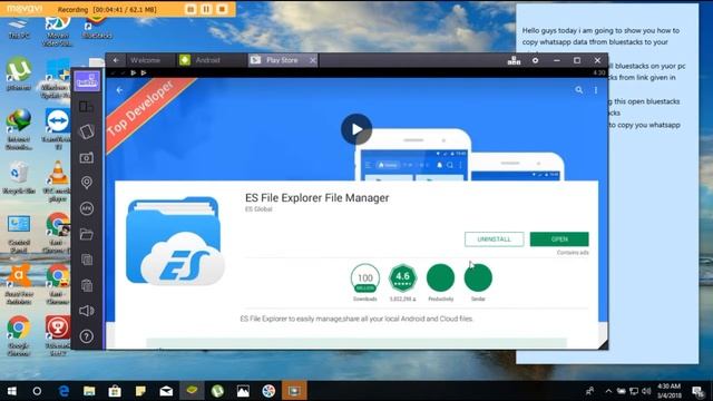 How to copy your whatsapp files or other files from bluestacks to pc смотреть онлайн