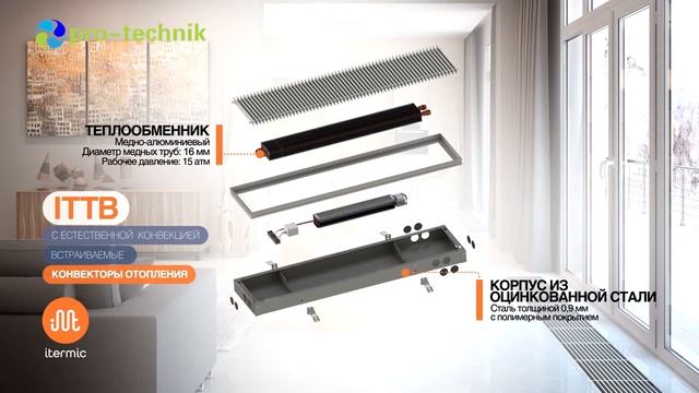 Конвекторы Itermic с принудительной конвекцией серии ITTB