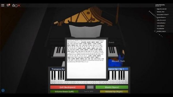 Roblox piano sheets spooky scary skeletons