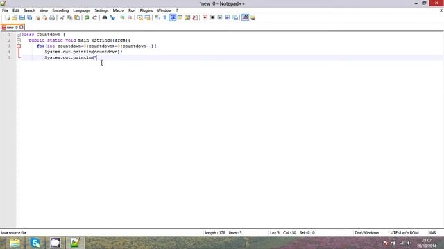 Programming with Java: COUNTDOWN смотреть онлайн