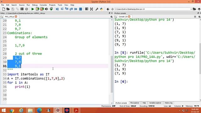 Python Lab Part 14: Print all possible combinations of 4, 5, and 6. смотреть онлайн