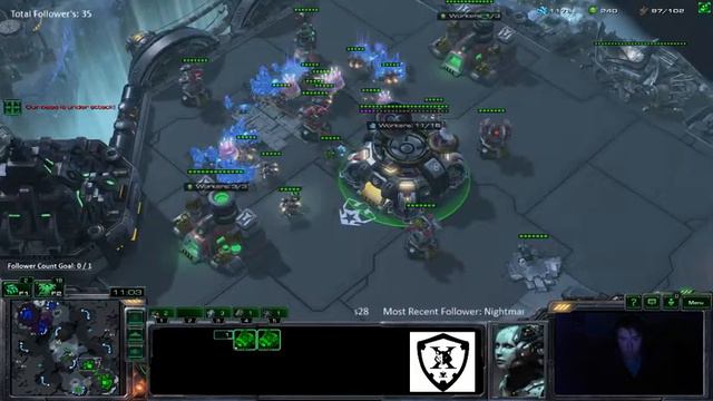 Starcraft 2: LOTV - TVZ - Thor Hellbat into Full Mech Vs Ling Baneling смотреть онлайн