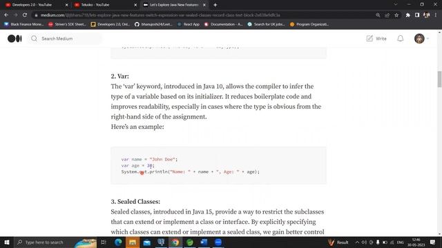 Exploring Java's New Features: Switch Expression, Var, Sealed and Record Class | @Telusko Contest смотреть онлайн