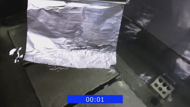 Тест фольгой foil test ультразвуковой промышленной ванны СпецмашСоник смотреть онлайн