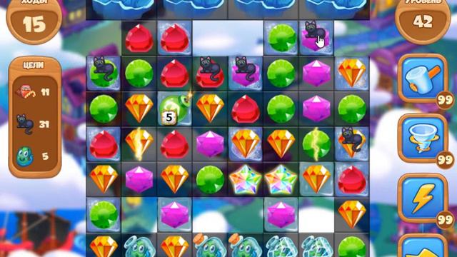 Загадочный Остров 42 уровень [Сокровища Пиратов бонусный мир] - Mystery Island Level 42 смотреть онлайн