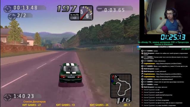 Прохождение Need for Speed: High Stakes эмулятора PS1 • Duckstation Стрим 2 смотреть онлайн