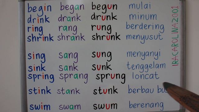 LEARN INDONESIAN VERBS BEGIN DRINK RING SHRINK SING SINK SPRING STINK SWIM смотреть онлайн