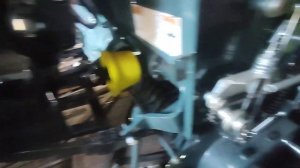 Пресс-подборщик YK870 с двигателем Lifan KP420E 18 л.с..  Первый запуск