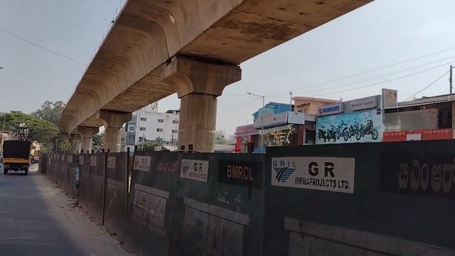 Pink Line Namma metro Progress, Dairy Circle to Kalena Agrahara смотреть онлайн