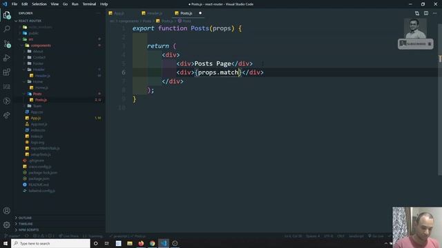 51. Get Route Params in React Component. Navigate Page Programmatically with history Push - ReactJS смотреть онлайн